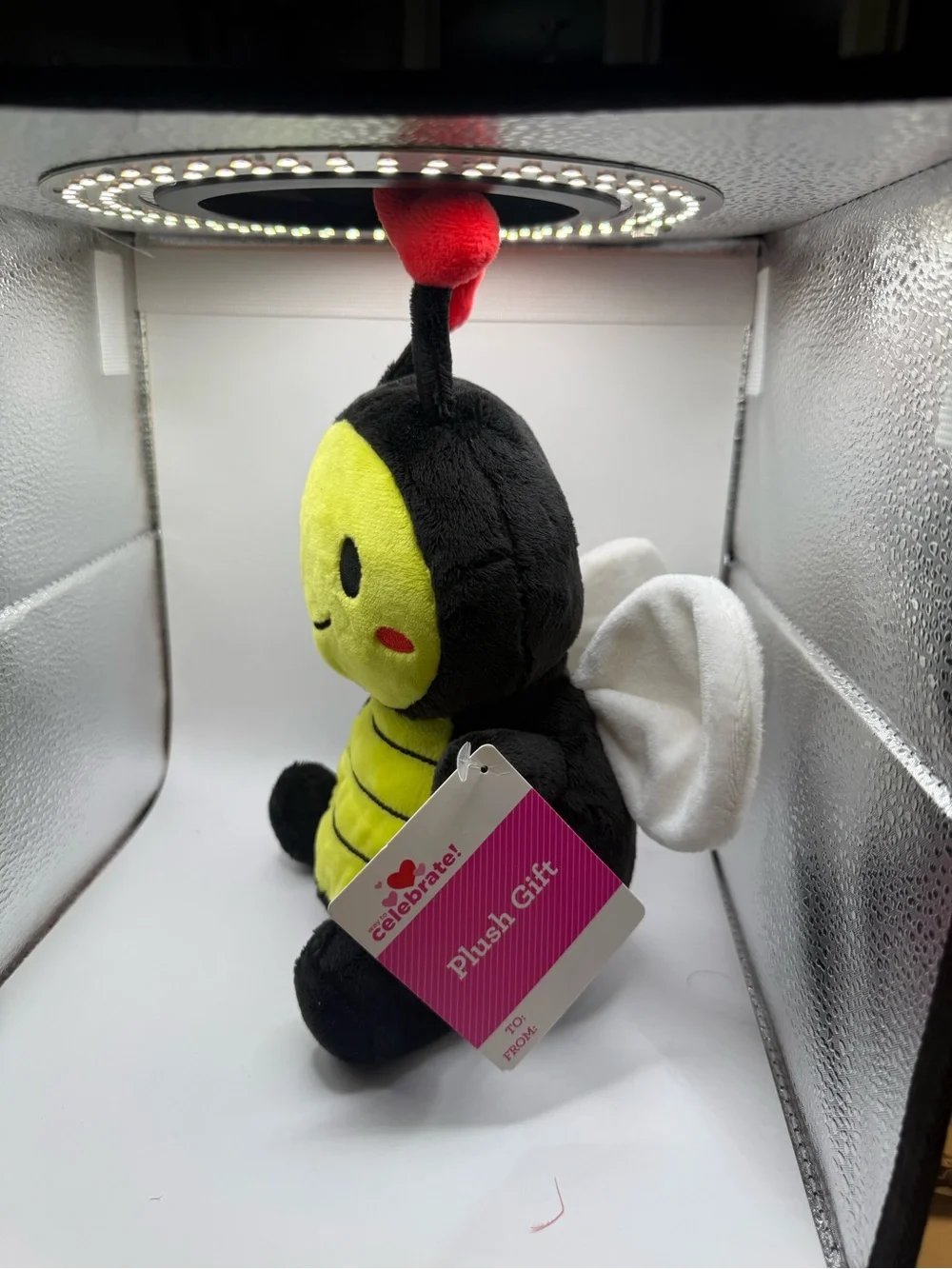 Yellow & Black Bee Plush Toy - Plush Gift